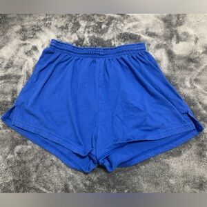 Blue dance shorts in the size small